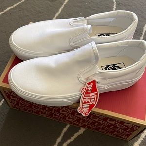 Vans slip on Classic platform.